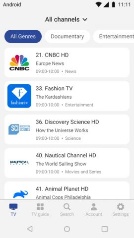 MyTV для Android — скриншот 2