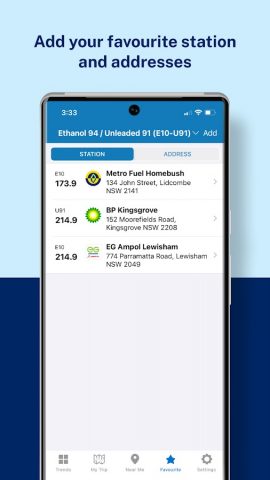 NSW FuelCheck для Android — скриншот 4