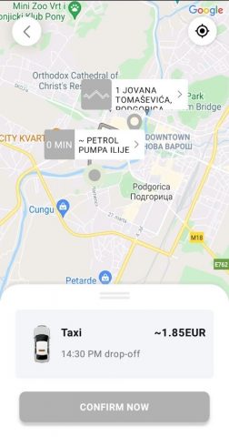 Naš taxi Podgorica для Android — скриншот 3