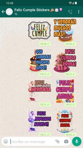 Наклейки С Днем Рождения для Android — скриншот 2