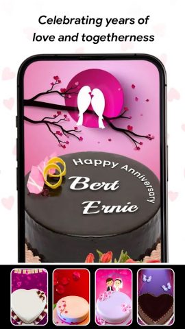 Name On Anniversary Cake для Android — скриншот 2