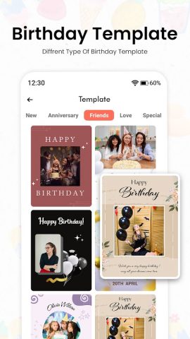 Name Photo On Birthday Cake для Android — скриншот 3