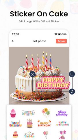 Name Photo On Birthday Cake для Android — скриншот 4