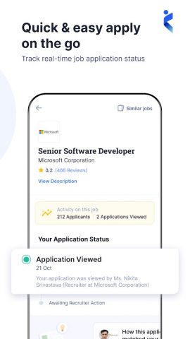 Naukri — Job Search App для Android — скриншот 1