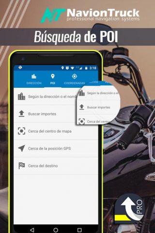 Navegador GPS Moto для Android — скриншот 3
