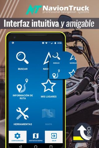 Navegador GPS Moto для Android — скриншот 4