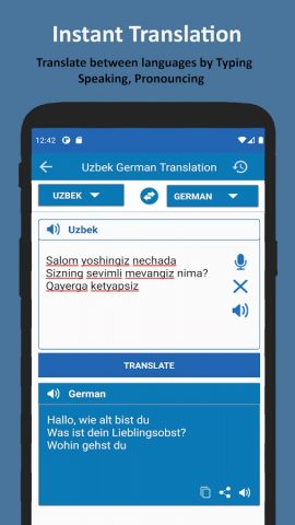 Nemischa O’zbekcha Tarjimon для Android — скриншот 1