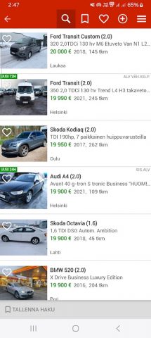 Nettiauto для Android — скриншот 2