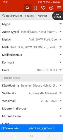 Nettiauto для Android — скриншот 5