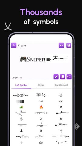 Nickname Generator: NickName для Android — скриншот 3