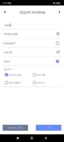 Norsk Kalender med Ukenummer для Android — скриншот 2