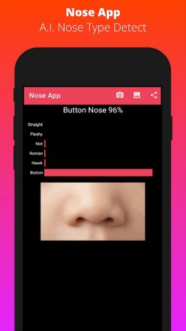 Nose App-A.I. Nose type detect для Android — скриншот 5