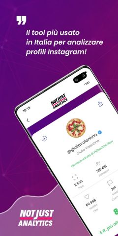 NotJustAnalytics Analisi cresc для Android — скриншот 1