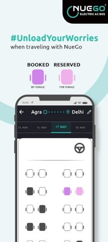 NueGo Bus Ticket Booking App для Android — скриншот 4
