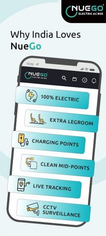 NueGo Bus Ticket Booking App для Android — скриншот 5