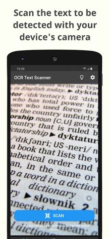 OCR Text Scanner для Android — скриншот 1