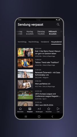 ORF ON для Android — скриншот 4