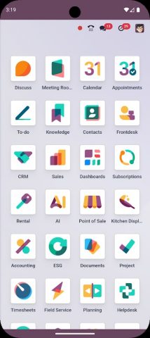 Odoo для Android — скриншот 3