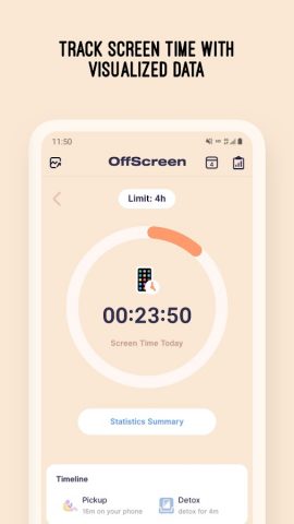 OffScreen — Less Screen Time для Android — скриншот 2
