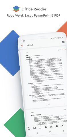 Office Reader — PDF,Word,Excel для Android — скриншот 1