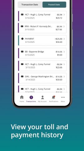 Official E-ZPass NY для Android — скриншот 5