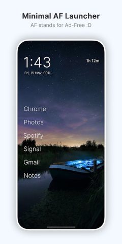 Olauncher. Minimal AF Launcher — скриншот 1