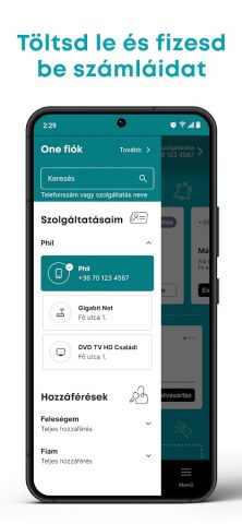 One alkalmazás для Android — скриншот 3