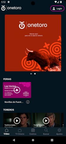 Onetoro TV для Android — скриншот 1