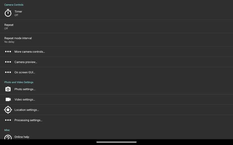Open Camera для Android — скриншот 4
