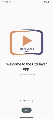 OttPlayer для Android — скриншот 1