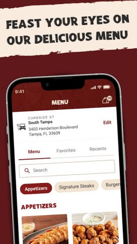 Outback Steakhouse для Android — скриншот 4