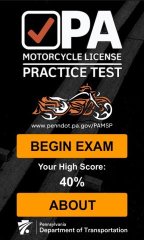 PA Motorcycle Practice Test для Android — скриншот 1