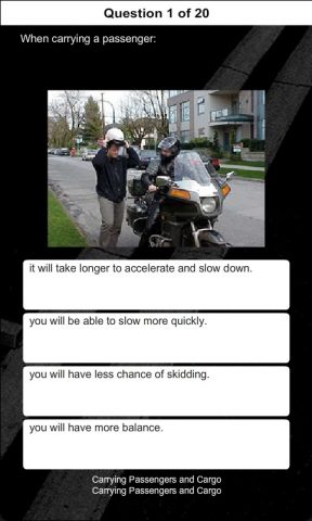 PA Motorcycle Practice Test для Android — скриншот 2