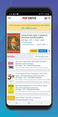 PDF Drive — eBooks Download для Android — скриншот 5