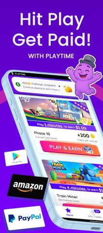 PLAYTIME Rewards — Make Money для Android — скриншот 1
