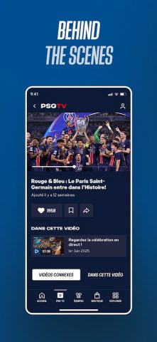 PSG Official для Android — скриншот 3
