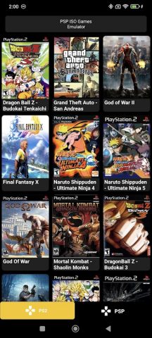PSP ISO Games Emulator для Android — скриншот 2