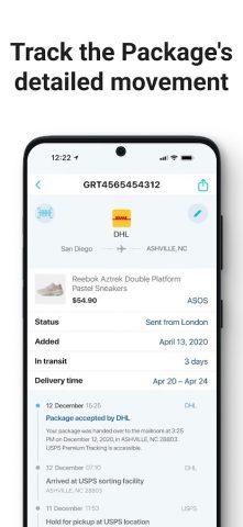 Package Tracker — pkge Mobile для Android — скриншот 5