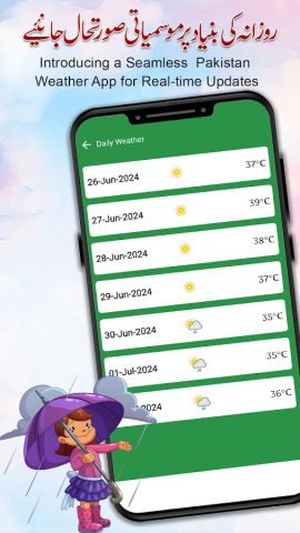 Pakistan Weather Forecast 2026 для Android — скриншот 2