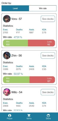 Paladins Stats Companion для Android — скриншот 4