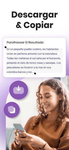 Parafrasear Textos для Android — скриншот 4