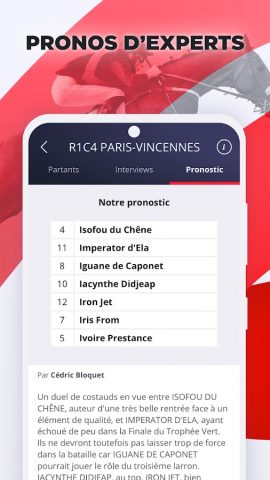 Paris Turf: Pronostic hippique для Android — скриншот 5