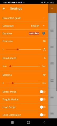 Parrot Teleprompter для Android — скриншот 1