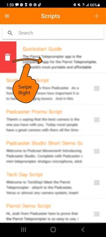 Parrot Teleprompter для Android — скриншот 3