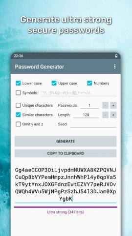 Password Generator для Android — скриншот 3
