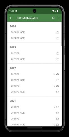 Past Papers ZM для Android — скриншот 3