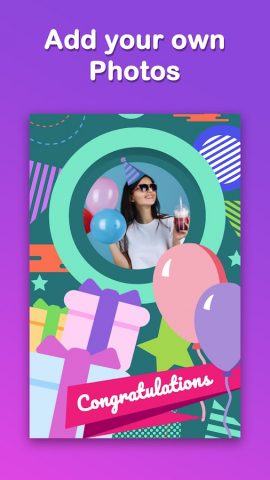 Personalized Birthday Cards для Android — скриншот 3