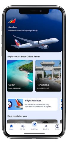 Philippine Airlines для Android — скриншот 1