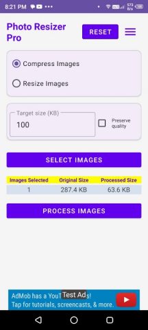 PixelBatch-Batch Image Resizer для Android — скриншот 2