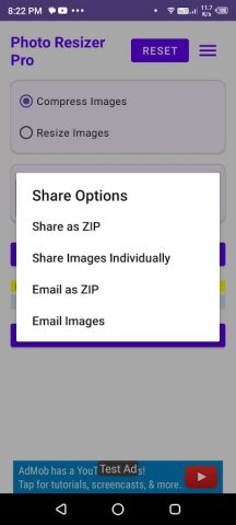 PixelBatch-Batch Image Resizer для Android — скриншот 3